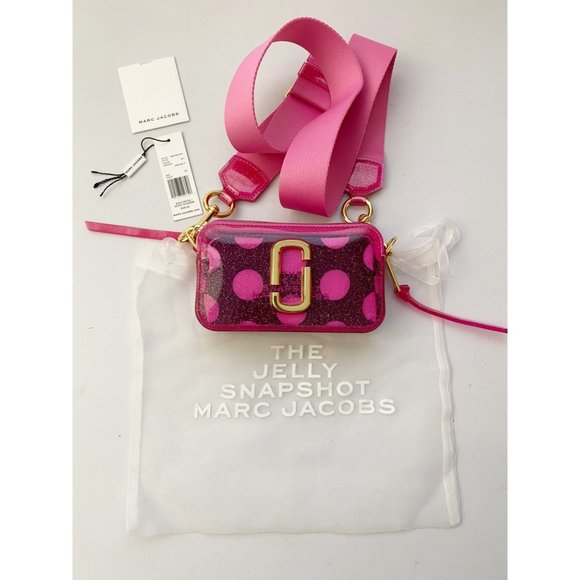 Marc Jacobs Bags New Marc Jacobs Jelly Snapshot Purse Pink W Polka